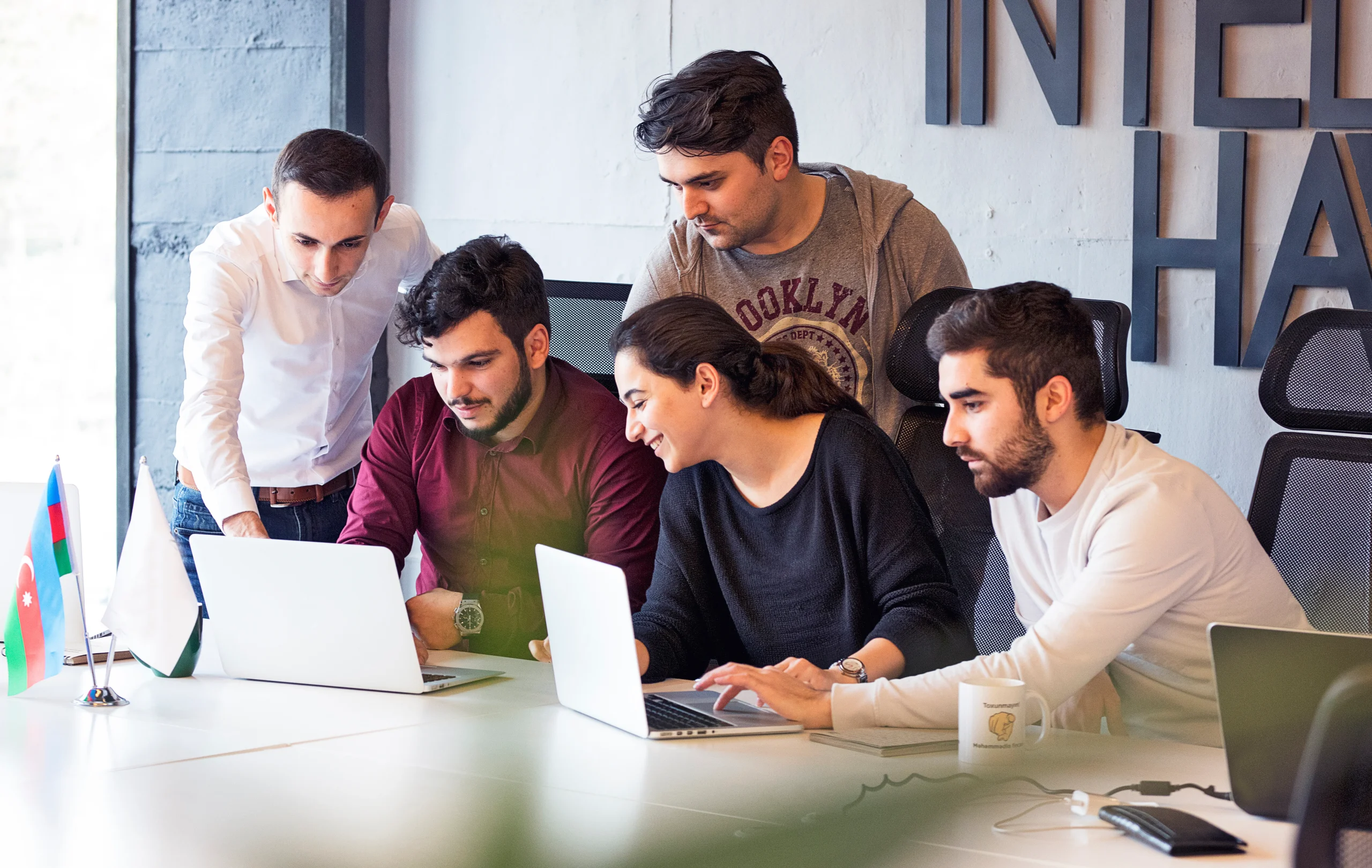The Lead Leap team in a client meeting